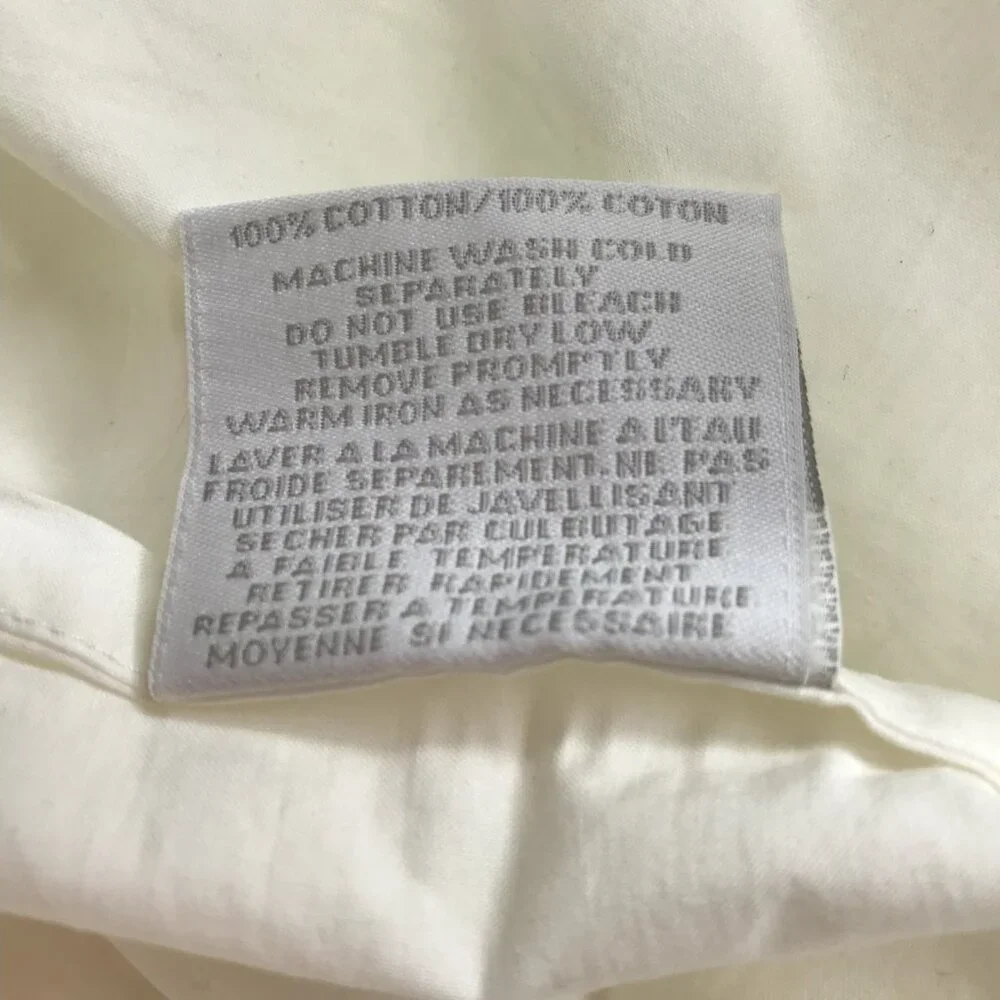One Pair (Set of 2) Restoration Hardware Pillowcases QUEEN 100% Cotton ITALY